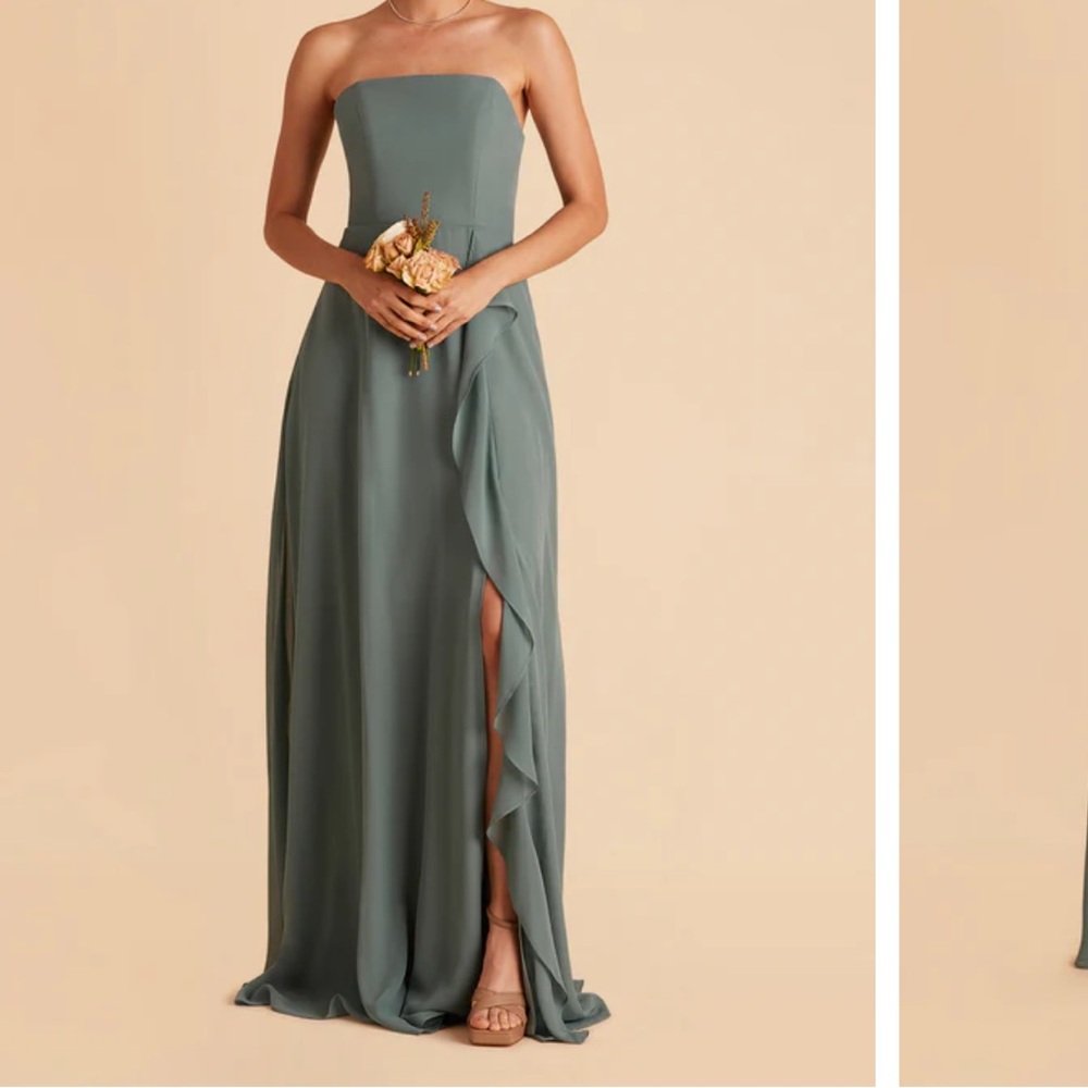 Seaglass Green/blue Slit Gown- Birdy Grey Winnie convertible dress